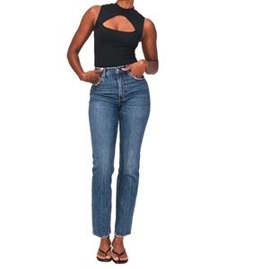 Abercrombie Ultra High Rise Straight Leg